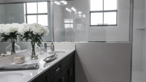 Nowoczesny blat w łazience Nowoczesny blat w łazience